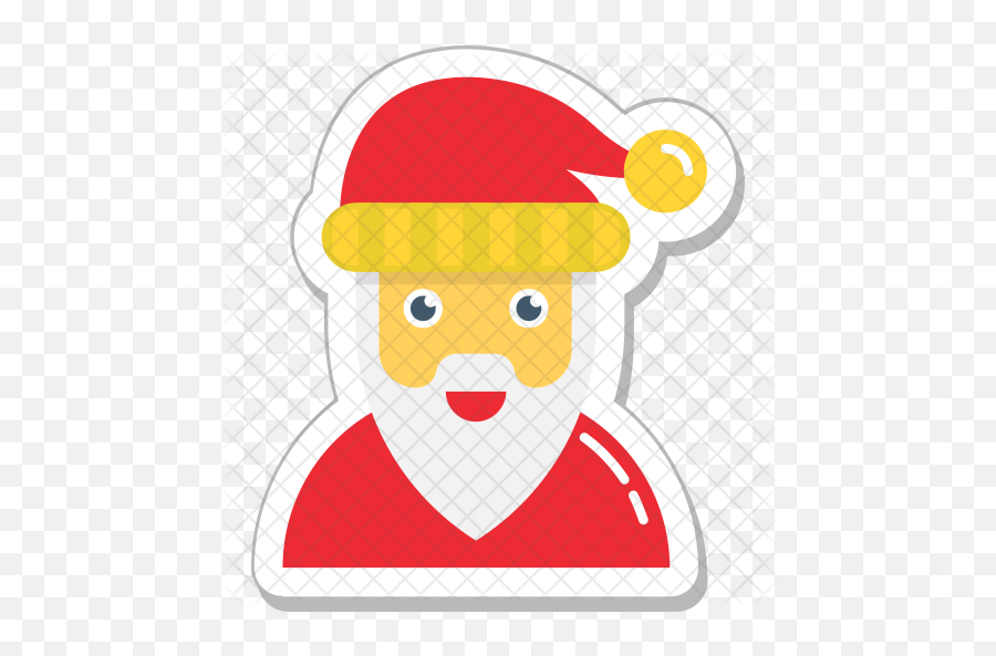 Santa Claus Icon - Fictional Character Png,Santa Hat And Beard Png