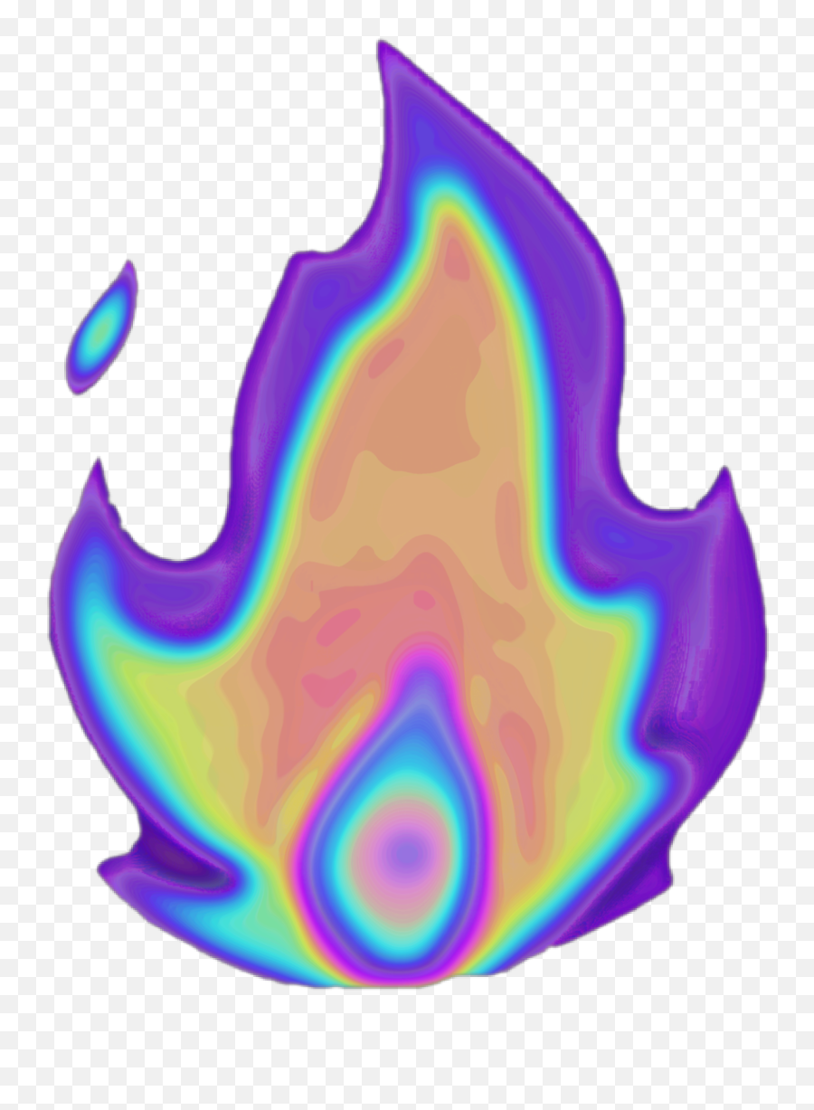 Fire Flame Emoji Sticker By Dinaaaaaah - Color Gradient Png,Flame Emoji Transparent