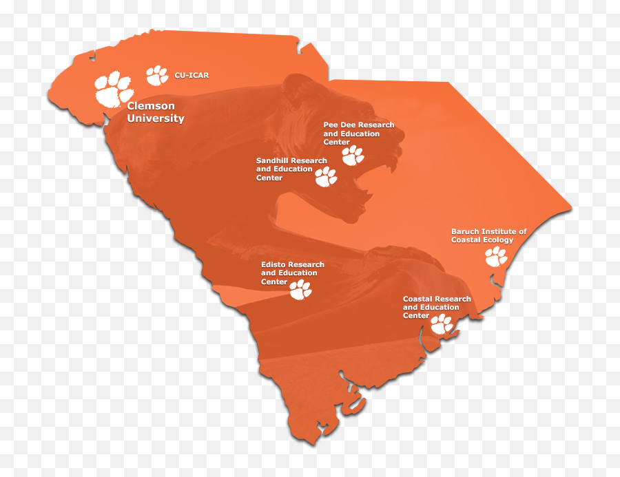 Clemson Careers - Clemson South Carolina Map Png,Clemson Png