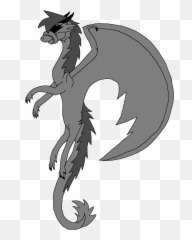 Microsoft Paint Dragon Black And White - Mlp Base Ms Pain6t png