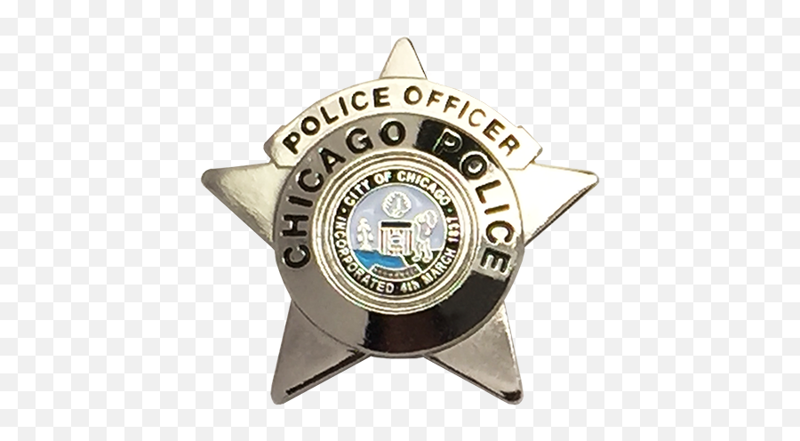Police Officer Lapel Pin - Badge Chicago Police Department Png,Blank Police Badge Png