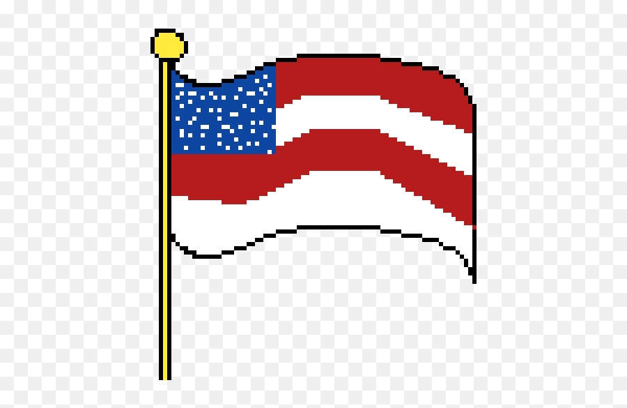 The American Flag - Depression Flag Clipart Full Size Japan Flag Pixel Art Png,American Flag Clipart Transparent