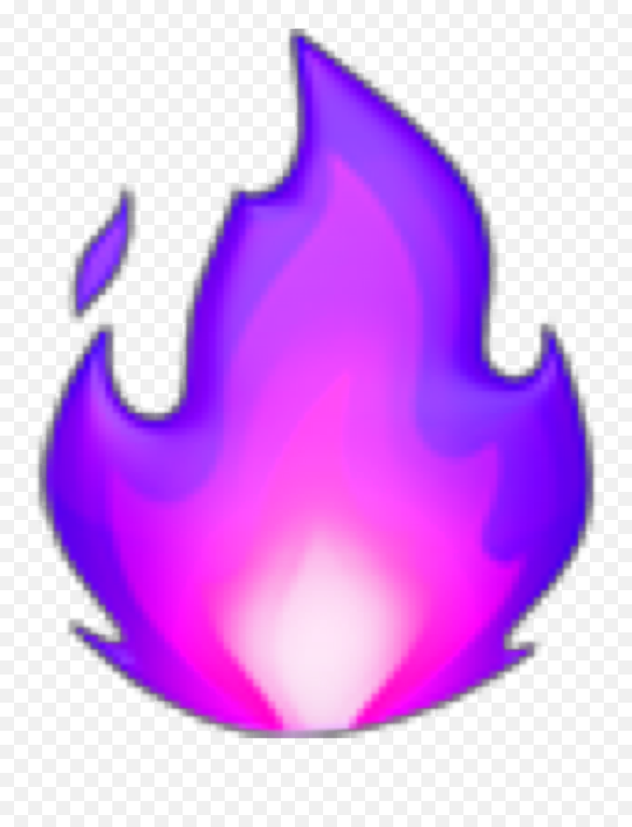 Purple Fire Sticker - Cartoon Purple Fire Png,Purple Flame Png