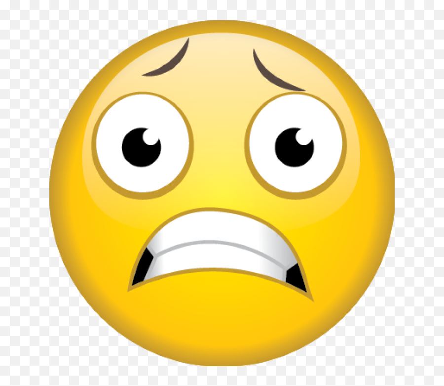 Clip Art Black And White Stock Scared - Scared Face Emoji Png,Scared Emoji Png