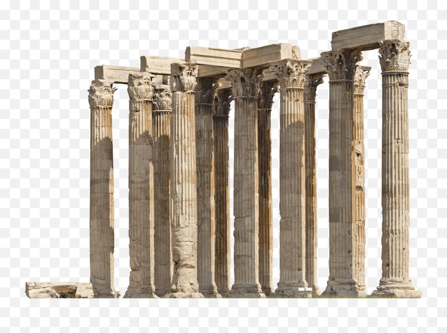 Temple Of Olympian Zeus Greece - Ancient Greek Column Png,Greek Column Png