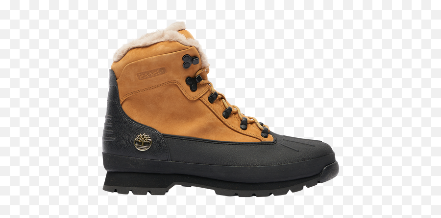 Timberland Euro Hiker Shell Toe Warm Lined Boots - Menu0027s Outdoor Boots Wheat Black Lace Up Png,Timberland Men's Icon Field Boot