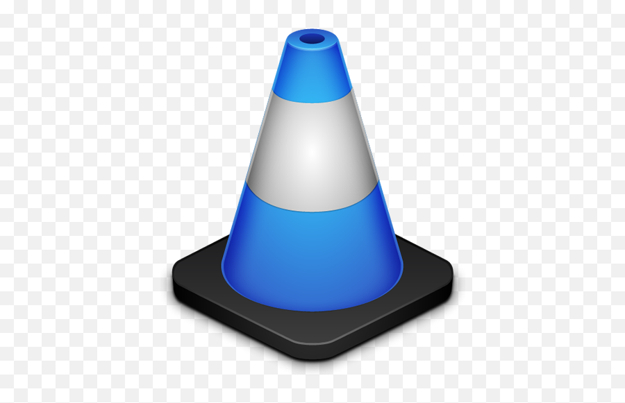 Blue Icon - Cone Png,Vlc Icon Png