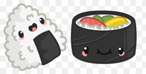 Cute Onigiri And Makizushi - Custom Cursor Food png