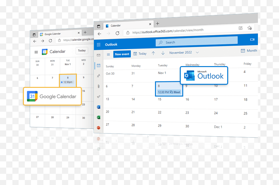 Email And Calendar Integration Meetingbooster - Horizontal Png,Outlook Meeting Icon