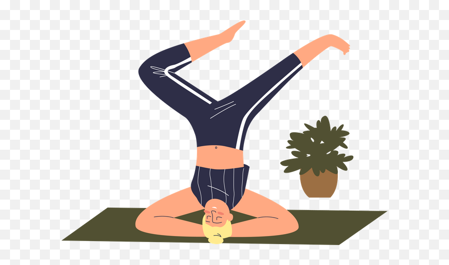 Headstand Icon - Download In Flat Style Ejercicios Fisicos De Equilibrio Png,Pose Icon