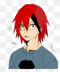 Pixilart - v kir uwu by haikyuumha Kirishima With Blue png
