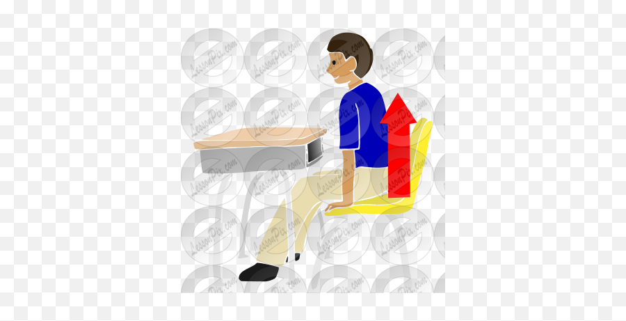 Chair Push - Ups Stencil For Classroom Therapy Use Great Tradesman Png,Pushup Icon
