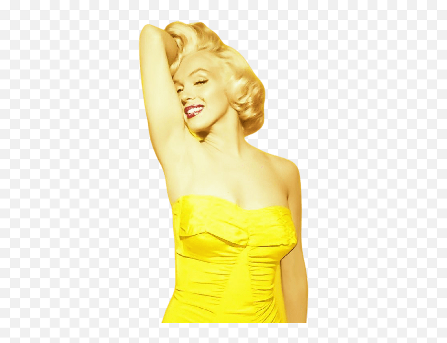 Hot 90 Marilyn Monroe Png Logo Clipart Hd Background - Marilyn Monroe Yellow Dress Color,Marilyn Monroe Beauty Icon