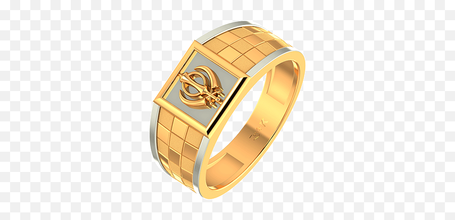 Buy Gold Religious Ring Online Lightweight - Khanda Ring Design For Man Png,Gucci Icon Stardust Ring
