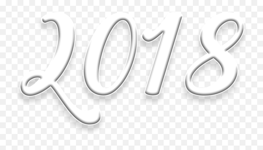 Happy New Year 2018 Png And Psd Images - Calligraphy,New Year 2018 Png