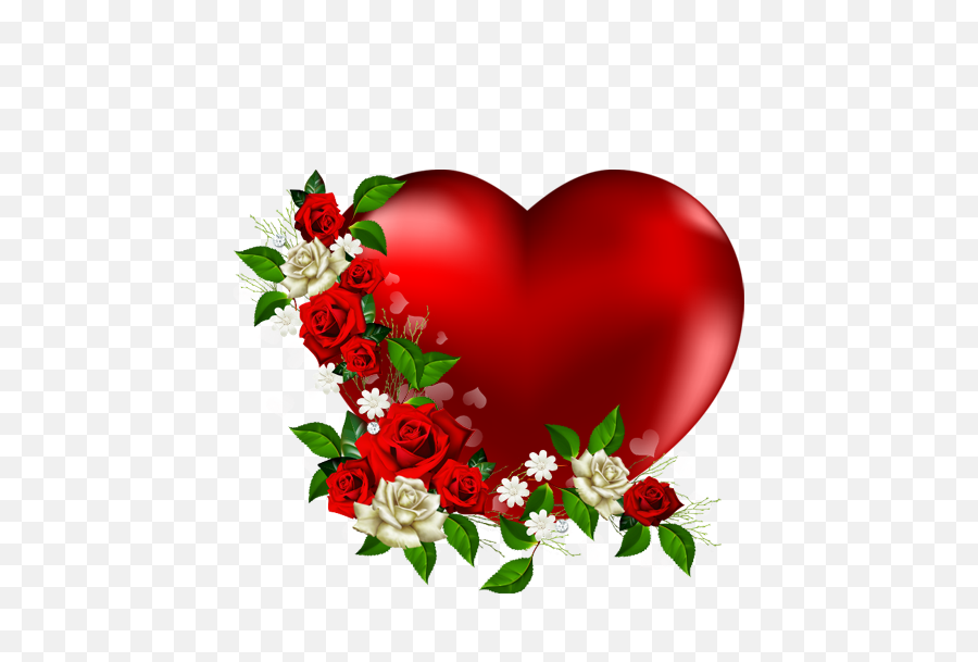 Png With Flowers Love Heart Image Clipart - Love Heart With Flowers,Heart Image Png