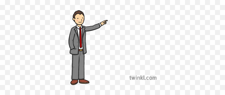 Spectator Man In Suit Illustration - Twinkl Standing Png,Man In Suit Png