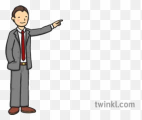 Spectator Man In Suit Illustration - Twinkl Standing png
