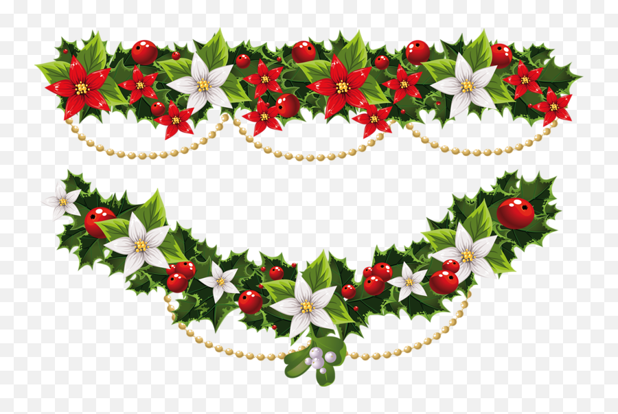 Guirnalda Navidad Png Transparent - Christmas Garland Svg Free,Navidad Png