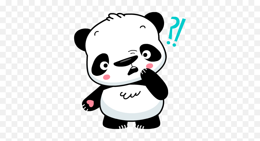 Download Hd Panda Smiley Face Icons Set - Cute Panda Emojis Png,Panda Emoji Png