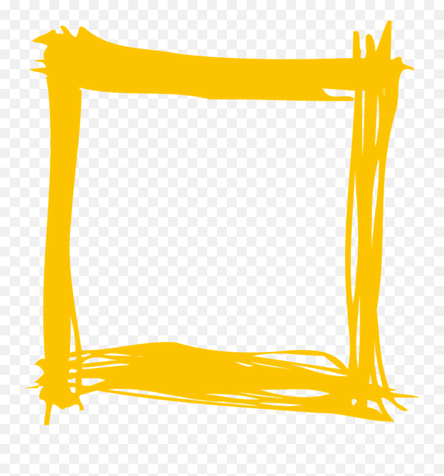 Free Yellow Frame Png Download Clip Art - Yellow Frame Transparent Background,Fram Png