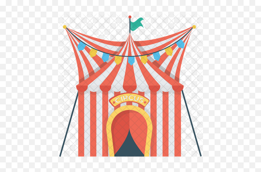 Circus Tent Icon - Illustration Png,Circus Tent Png