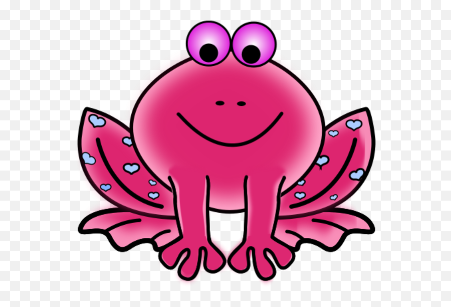Pink Frog Clipart - Clip Art Frog Jumps Png,Frog Clipart Png