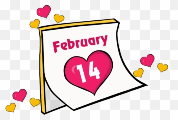 14 February Png Transparent Image - Valentines February Clip Art,February Png