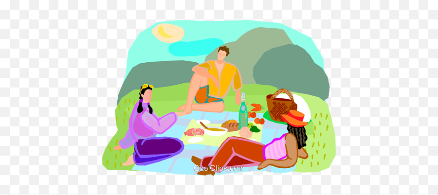Royalty Free Vector Clip Art - People Under The Sun Clipart Png,Picnic Png