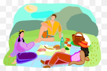 Royalty Free Vector Clip Art - People Under The Sun Clipart Png,Picnic Png