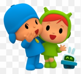 Pocoyo And Friend Nina Transparent Png - Y