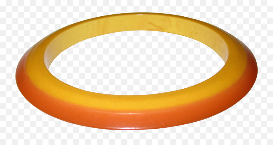 Laminated Two - Tone Bakelite Flying Saucer Bangle Bracelet Circle Png,Flying Saucer Png