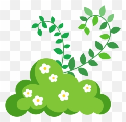 Download Shrub Clip Art - Grass Flowers Png Vector Full Arbustos Para Dibujar Faciles