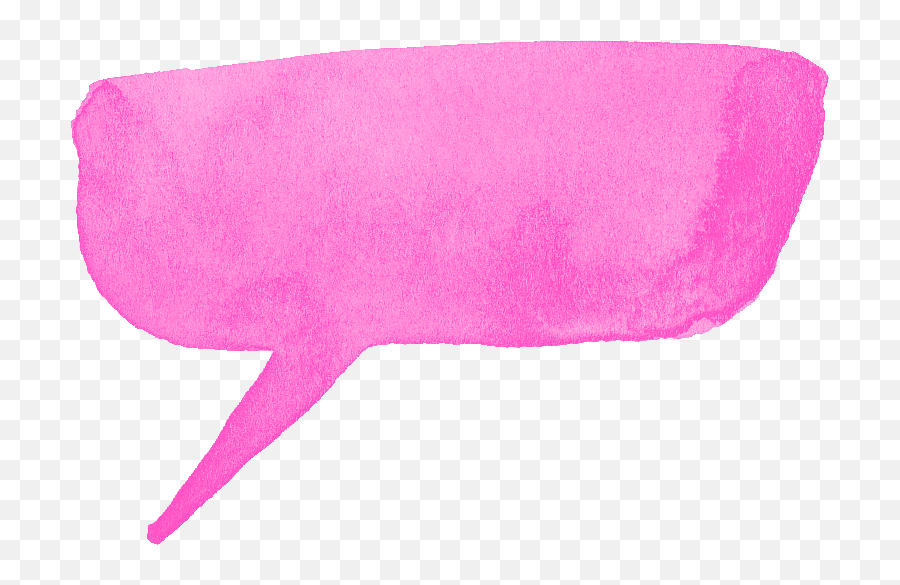 7 Pink Watercolor Speech Bubble Png Transparent Onlygfxcom - Speech Bubble Png,Text Bubble Transparent Background