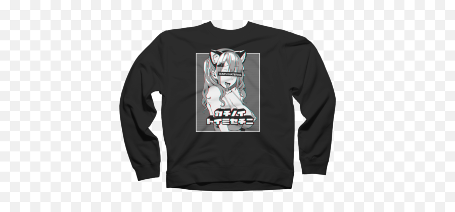 Cat Menu0027s Sweatshirts Design By Humans - Sweater Png,Ahegao Face Transparent