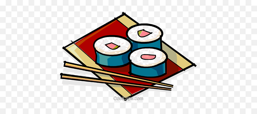 Sushi And Chopsticks Royalty Free Vector Clip Art - Sushi And Chopsticks Clipart Png,Sushi Clipart Png