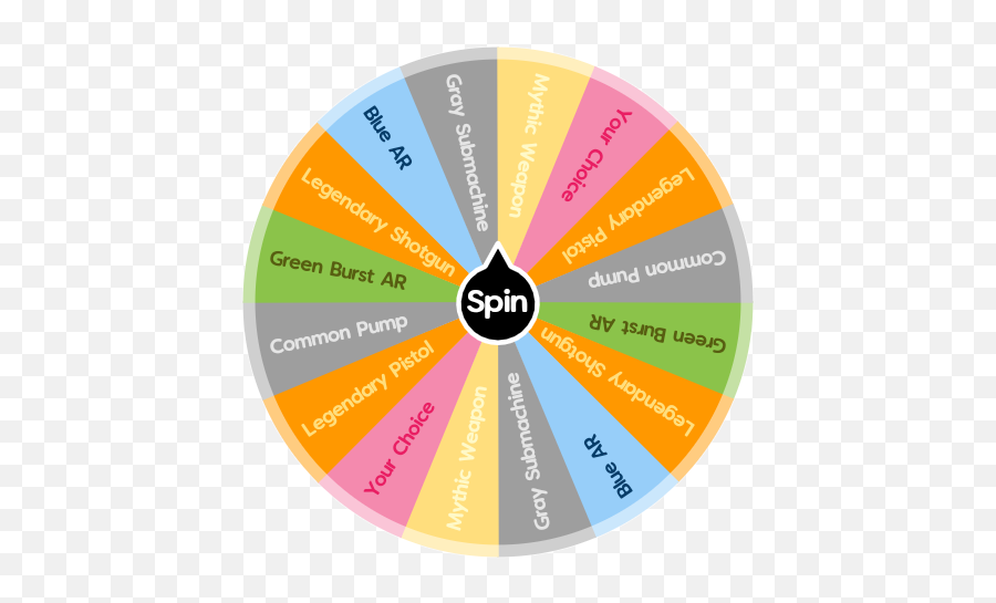 Fortnite Guns And Rarity Spin The Wheel App - Circle Png,Fortnite Pump Png