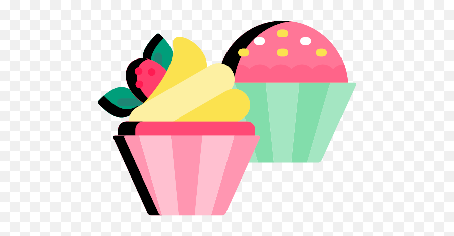 Bakery Svg Flat Cupcakes Icon - Bakery Icons 2017 Png,Cupcakes Png