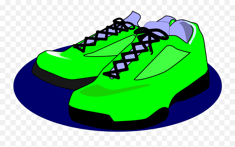 Green Tennis Shoes Svg Vector Clip Art - Shoes Clip Art Png,Tennis Shoes Png