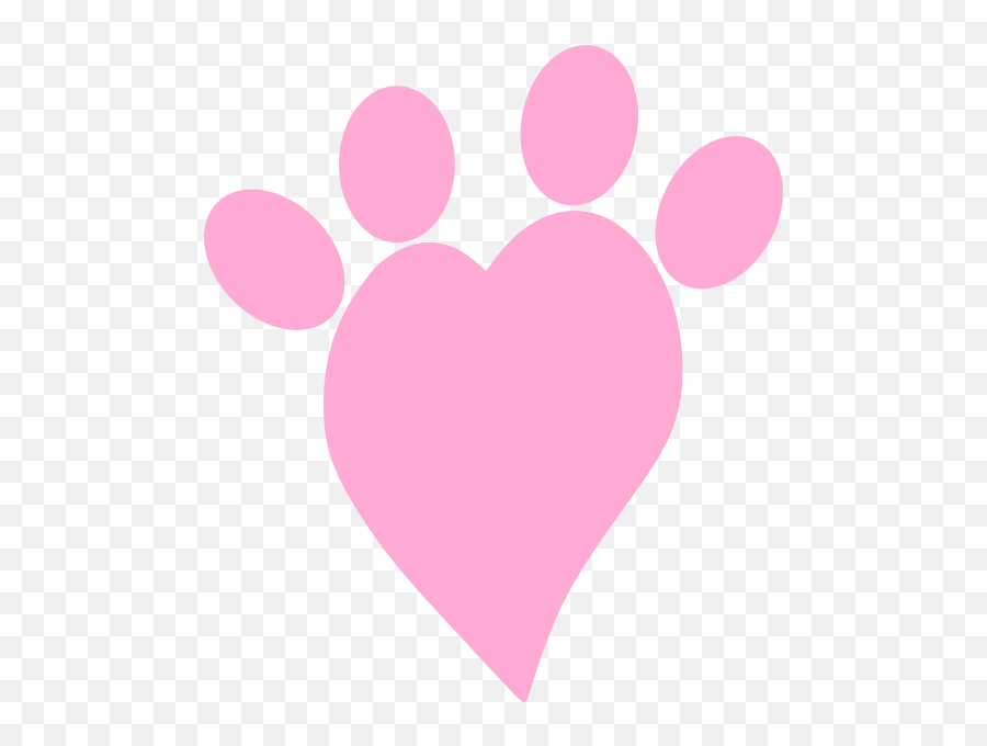 Pink Heart Paw Png Clip Arts For Web - Clip Arts Free Png Pink Heart Paw Print Png,Paw Png
