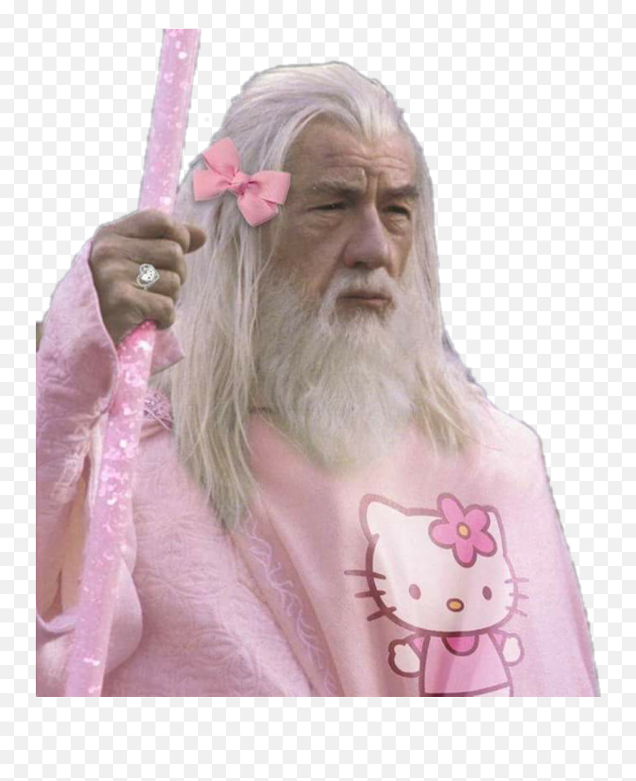 Hello Kitty Transparent Png Image - Wednesday We Wear Pink Meme,Gandalf Png