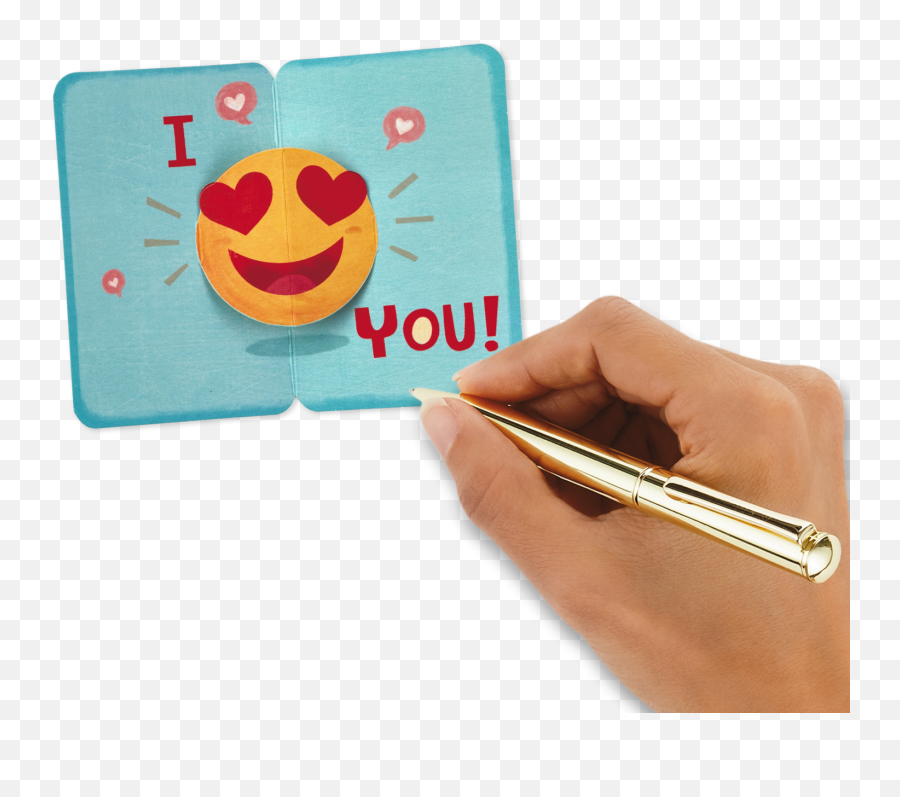 Download Hd 25 Mini Heart - Eyes Emoji Pop Up Love Greeting Greeting Card Png,Heart Eyes Emoji Png