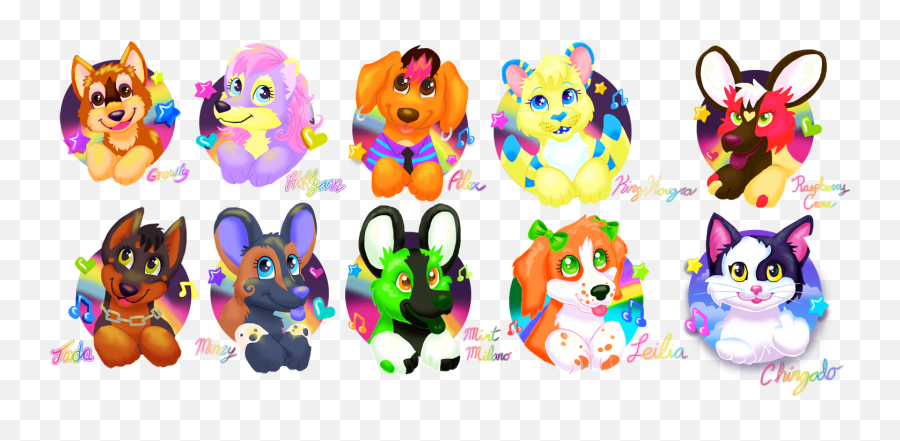 Lisa Frank Badges Weasyl - Dot Png,Lisa Frank Png