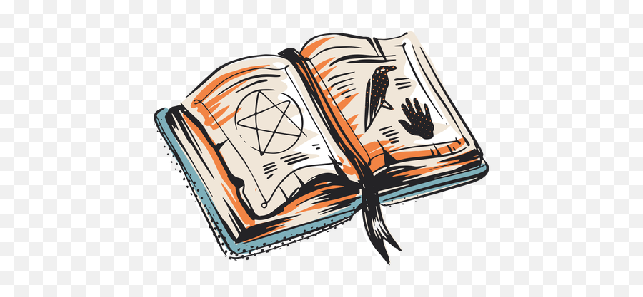 Spell Book Halloween Elemnt Illustration - Transparent Png Fiction,Spell Png