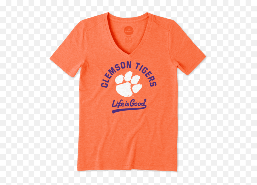 College Womenu0027s Clemson Tigers Gradient Tailwhip Cool Vee - Short Sleeve Png,Clemson Png