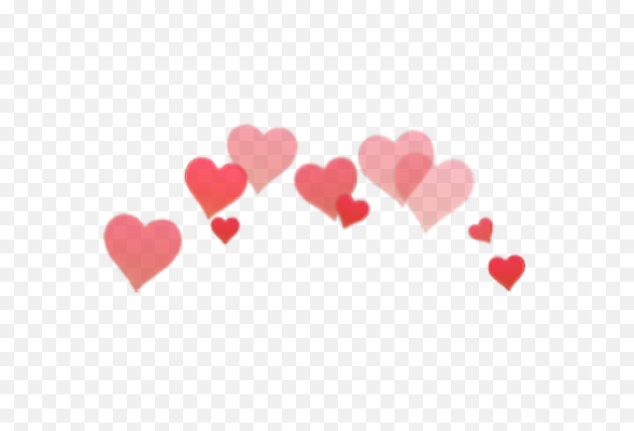 Snapchat Heart Filter Png - Dark Blue Heart Crown,Snapchat Heart Filter Png