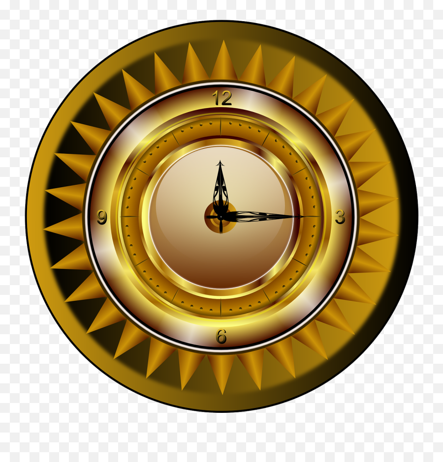 Clock Gold Watch Png