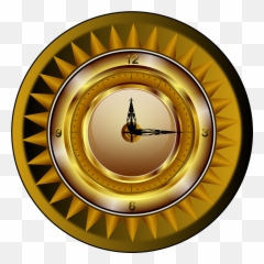 Clock Gold Watch Png