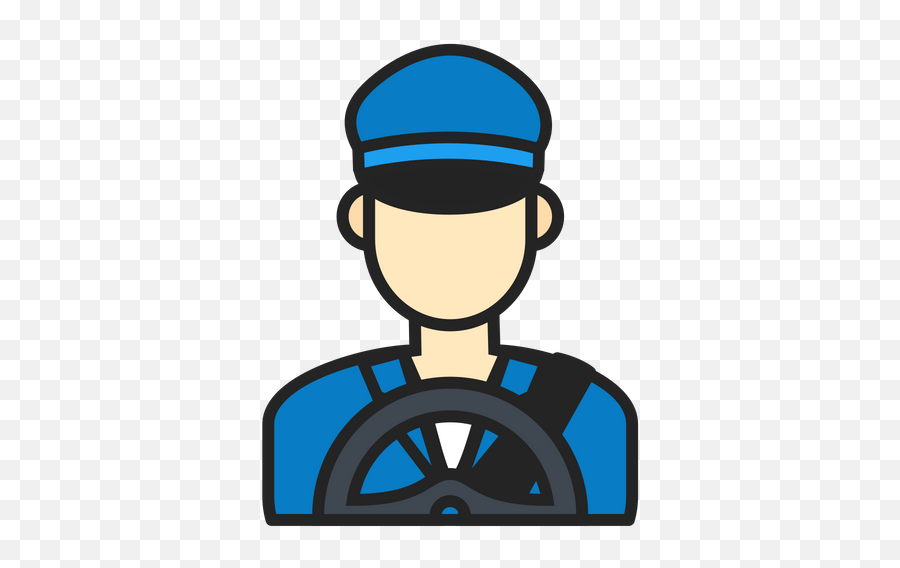 Driver Icon Of Colored Outline Style - Peaked Cap Png,Driver Icon