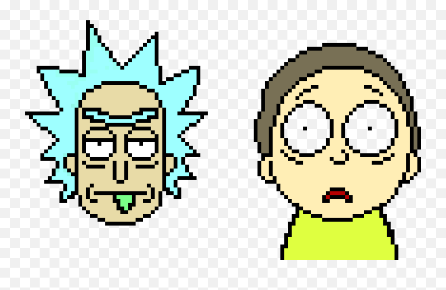 Rick And Morty Pixel Art Maker - Rick And Morty Pixel Art Png,Rick And Morty Png